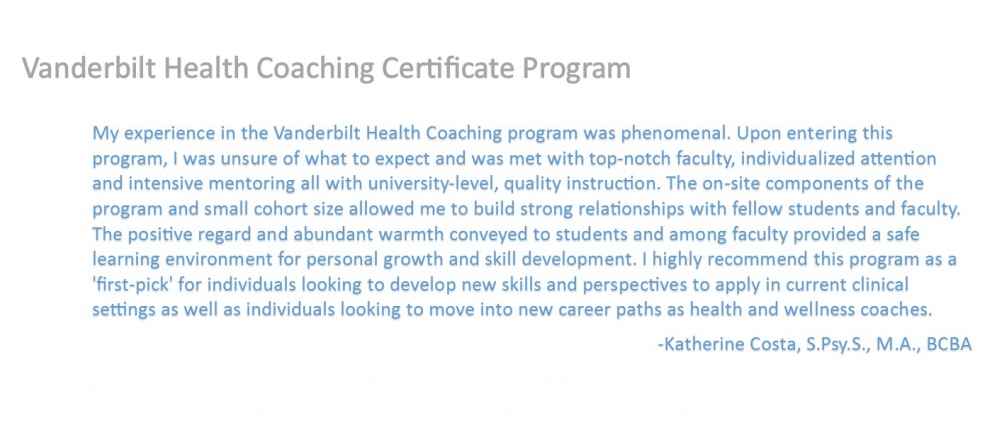 health coaching certificate program
