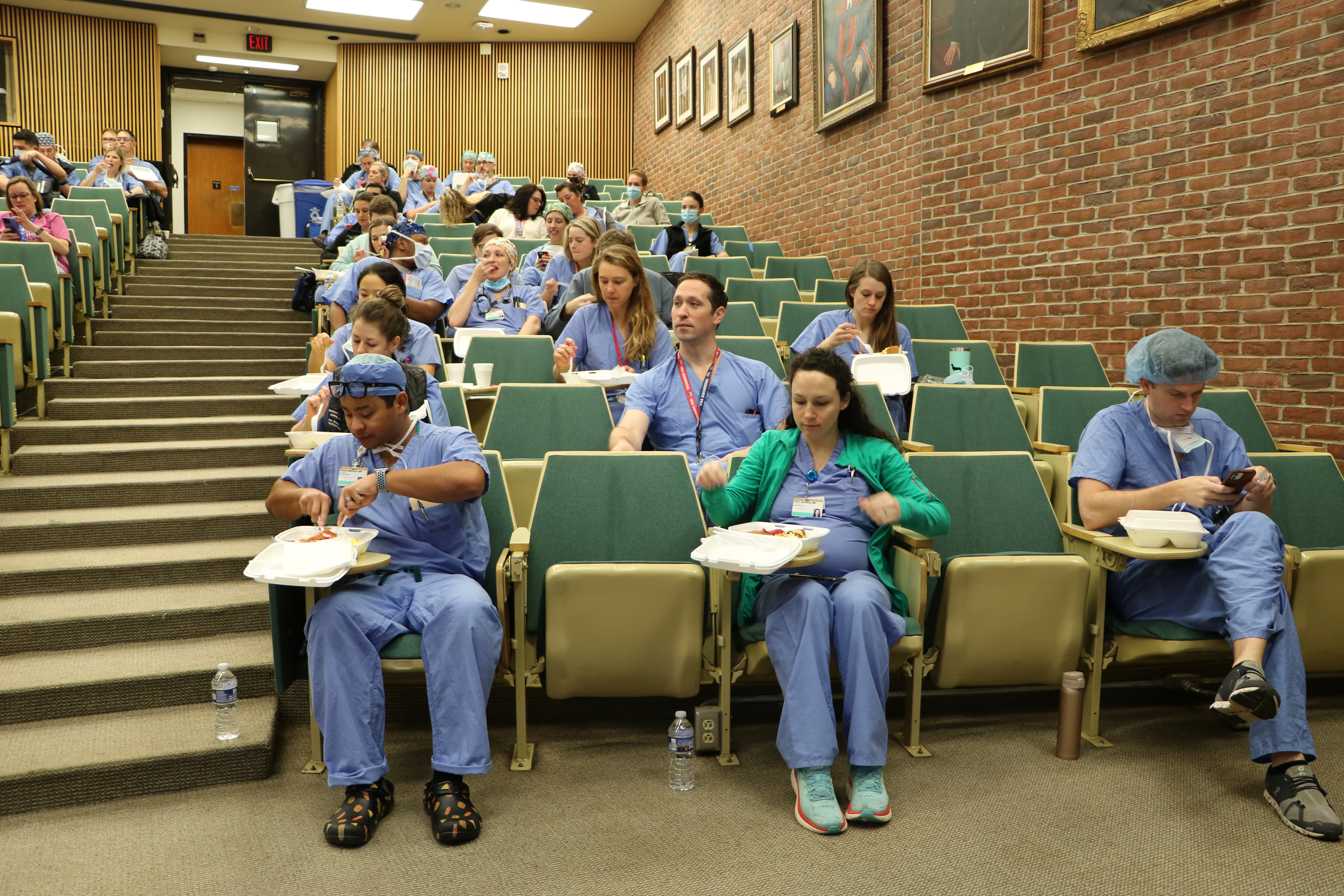 residents sitting in an auditorium