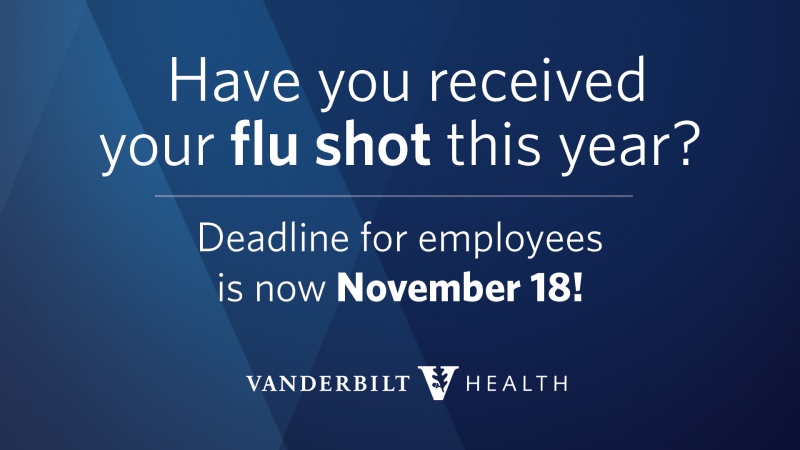 New flu shot deadline - get vaccinated by November 18