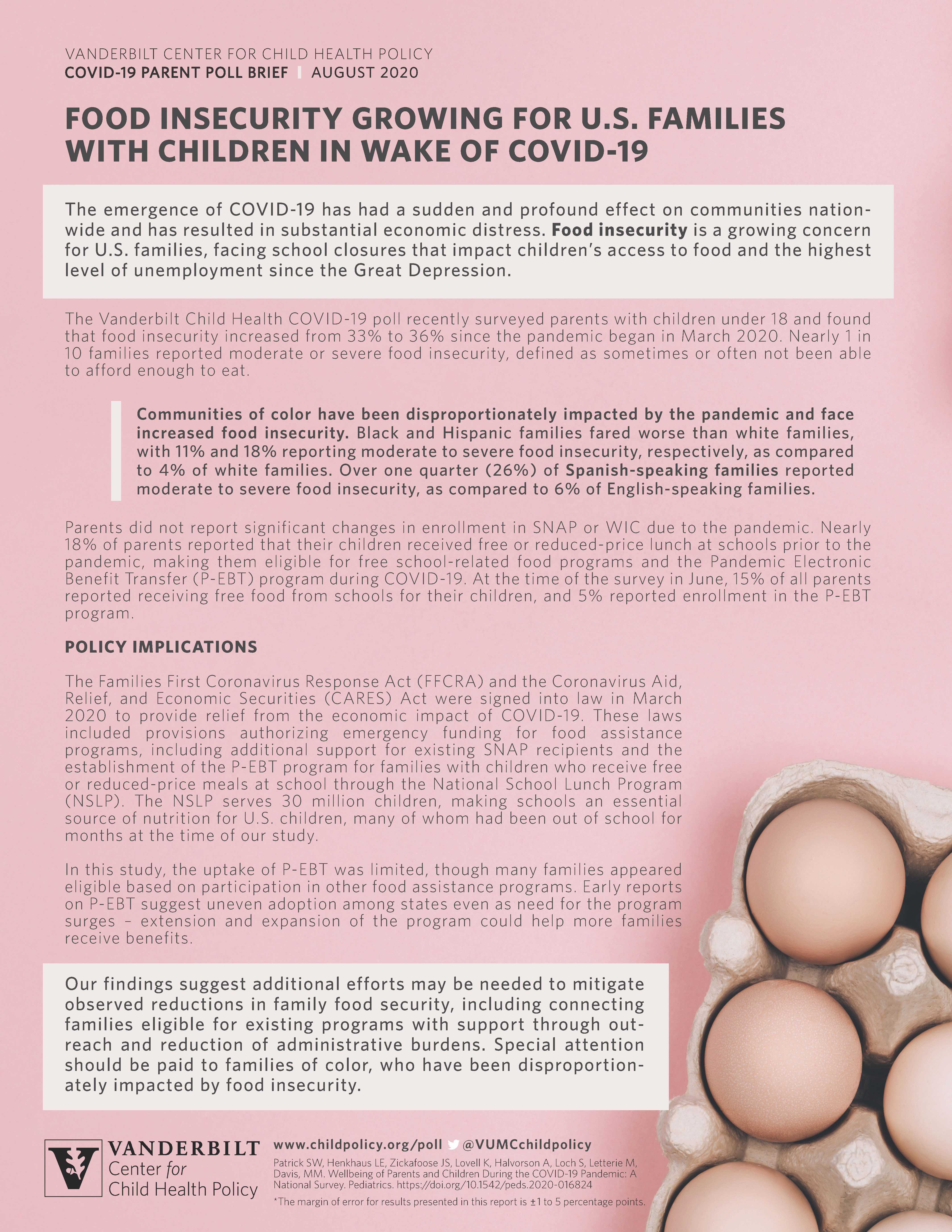 Food and COVID Policy Brief