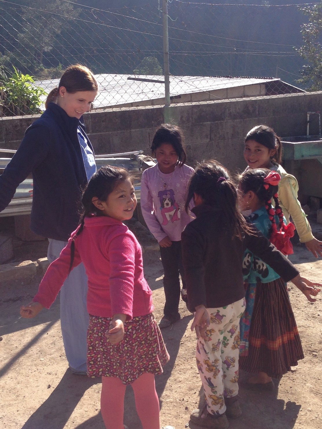 Guatemala - Kelly Pekala playing with children