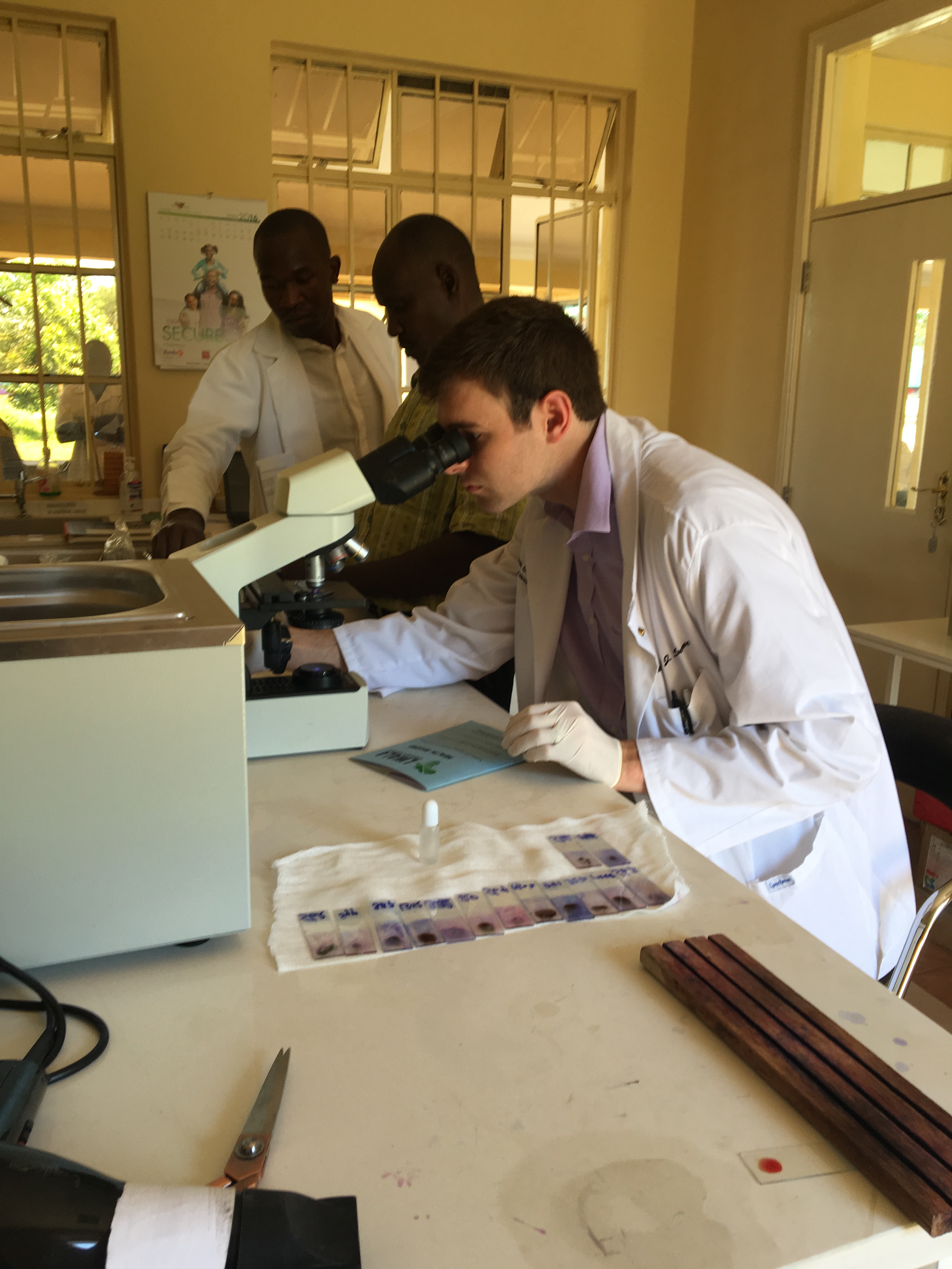 Kenya - Nick Shelburne, ISC, malaria lab.jpg