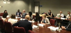 CMS Administrator Seema Verma meets with prescription drug experts in July 2019.