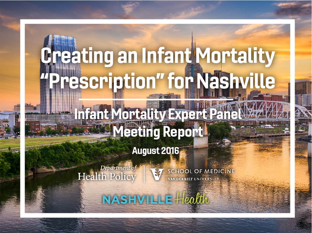 Infant Mortality report title slide