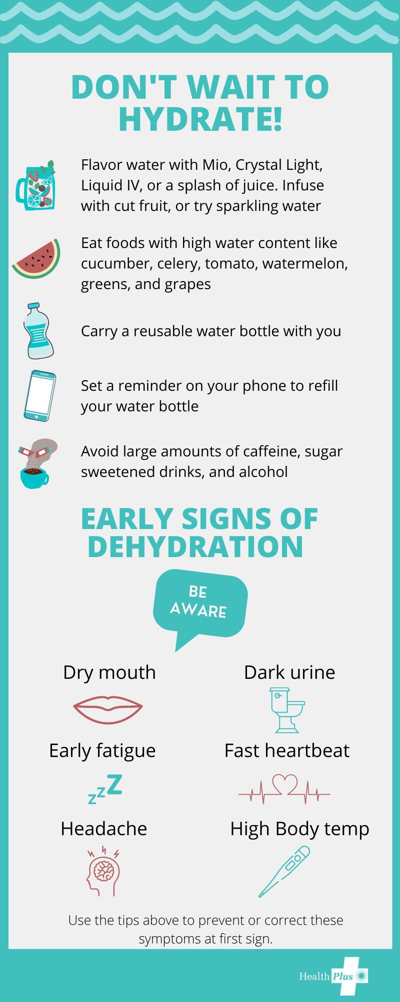 Don't Wait to Hydrate