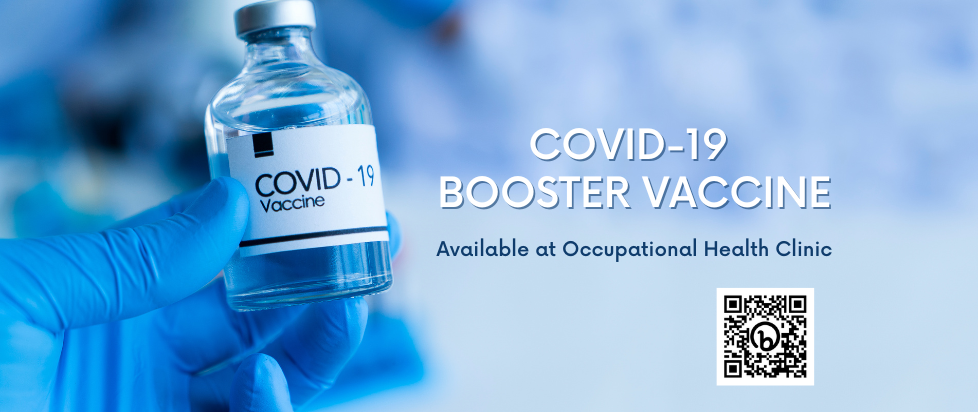 Covid booster available at Occupational Health