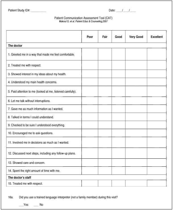 Assessment Tools | Vanderbilt Center for Health Services Research