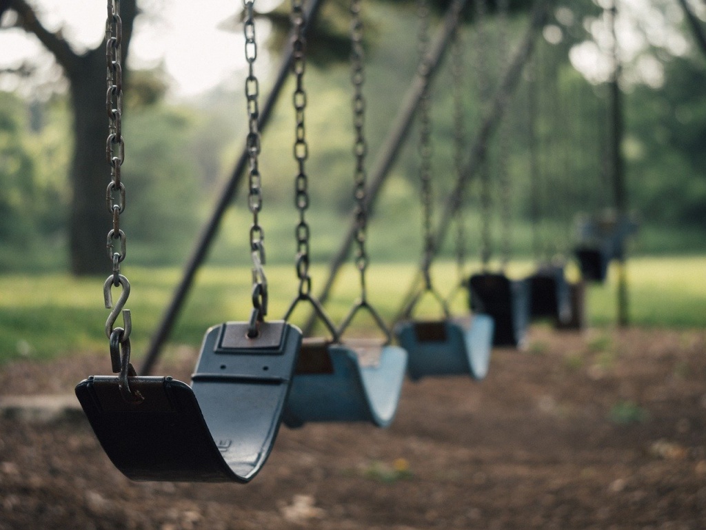 swings at playground