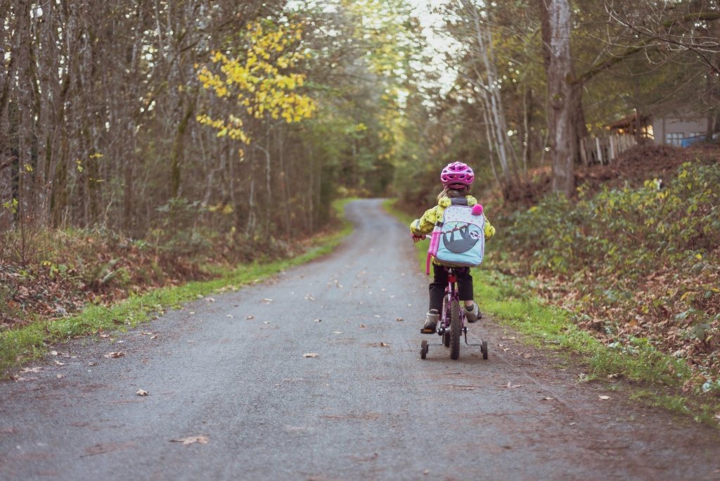 Kid Riding Bike