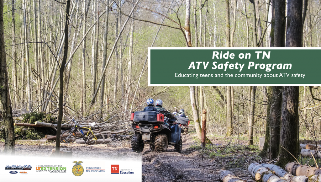 picture of ATV riders in the woods