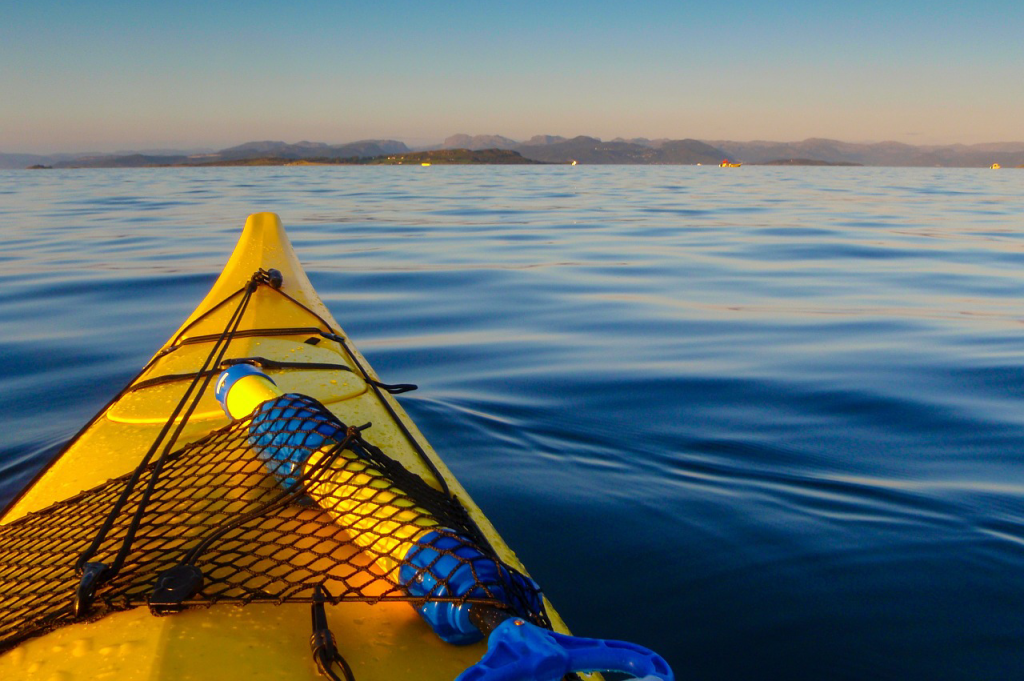 Kayak in lake