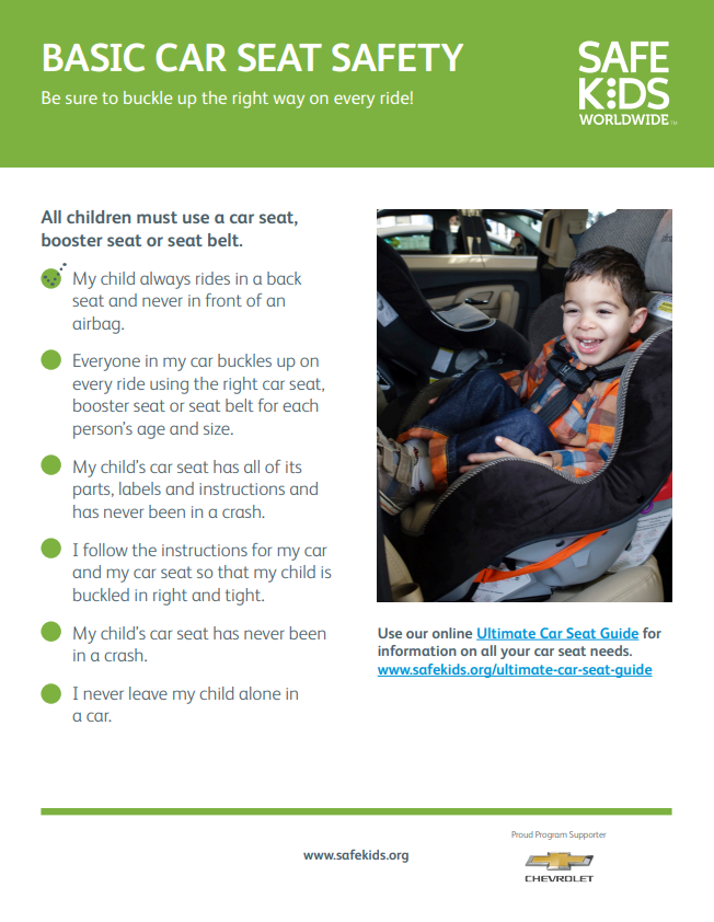 car seat safety checklist
