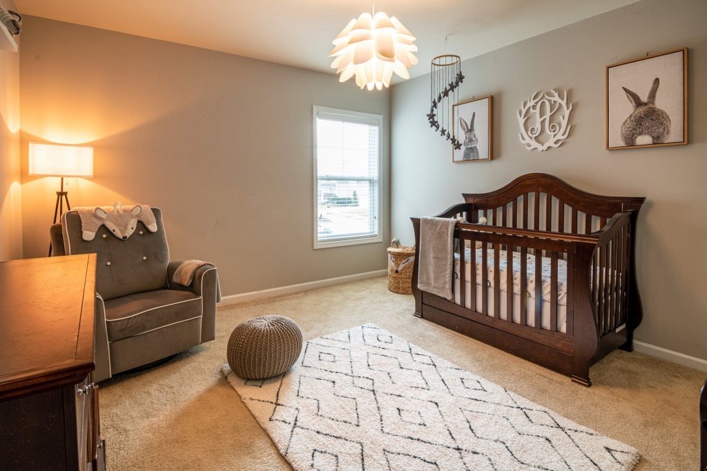 Nursery with crib