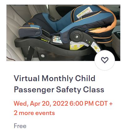 monthly car seat class