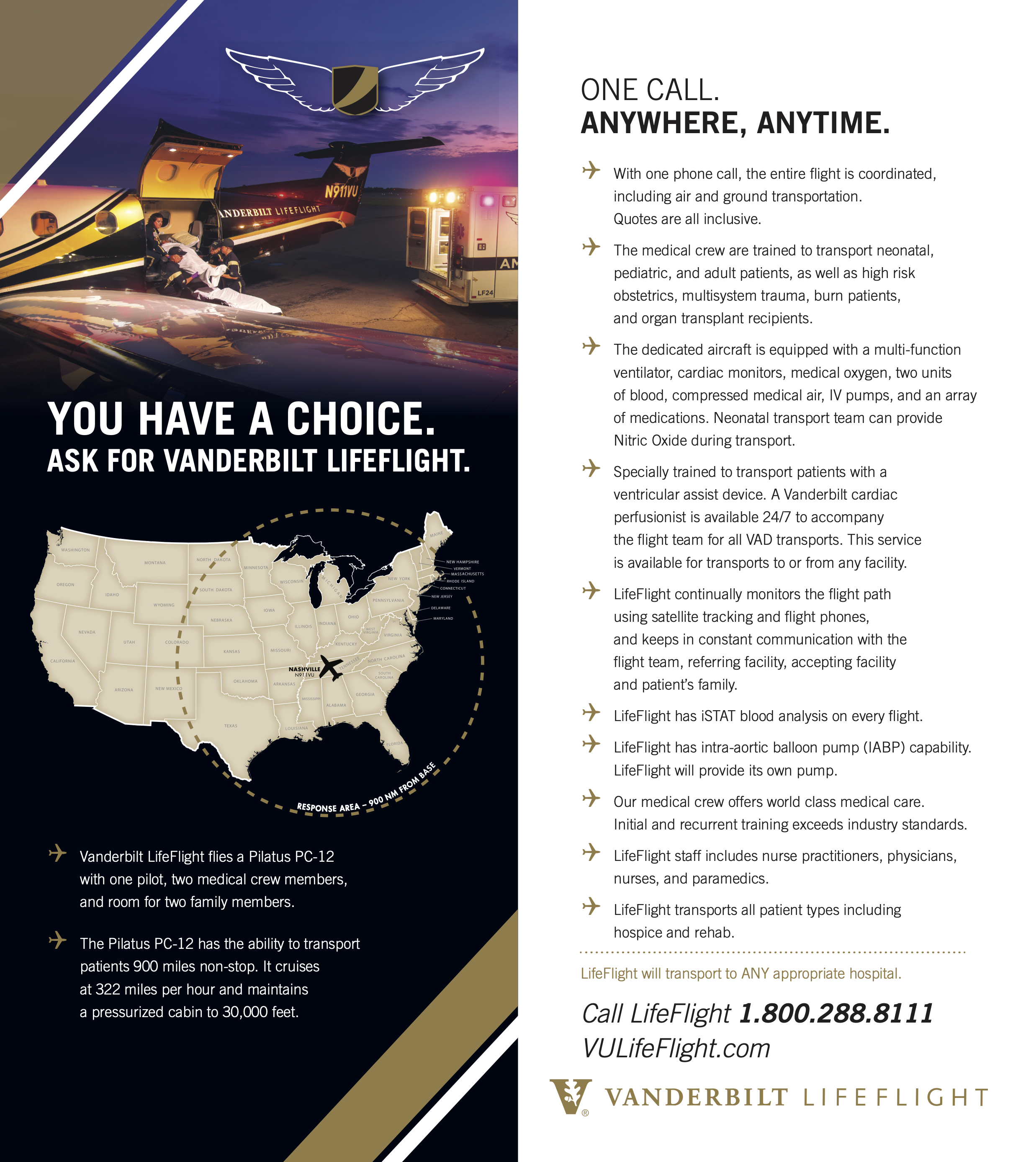 lifeflight airplane brochure page 2