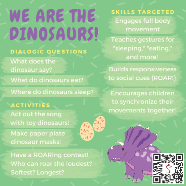 "We Are The Dinosaurs" song card