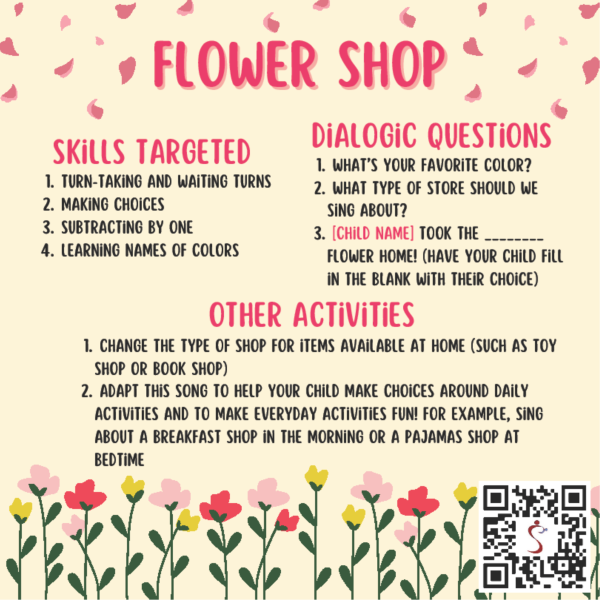 "Flower Shop" song card