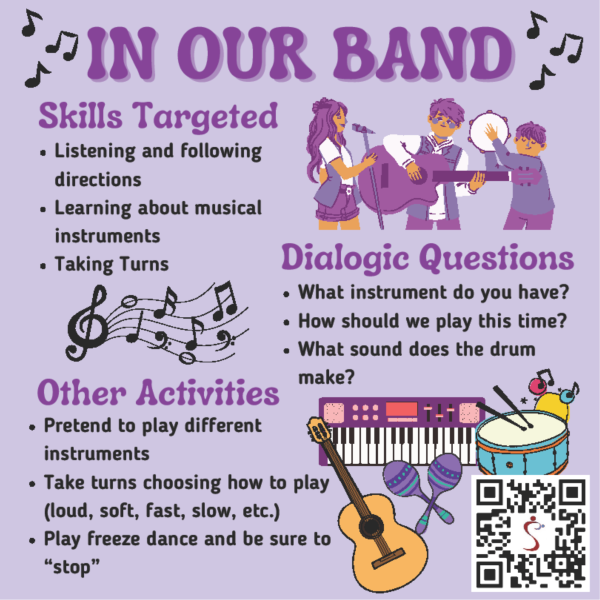 "In Our Band" song card