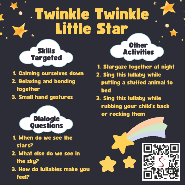 "Twinkle, Twinkle, Little Star" song card