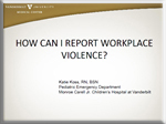 Preventing Workplace Violence