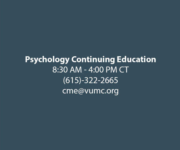 Psychology Continuing Education