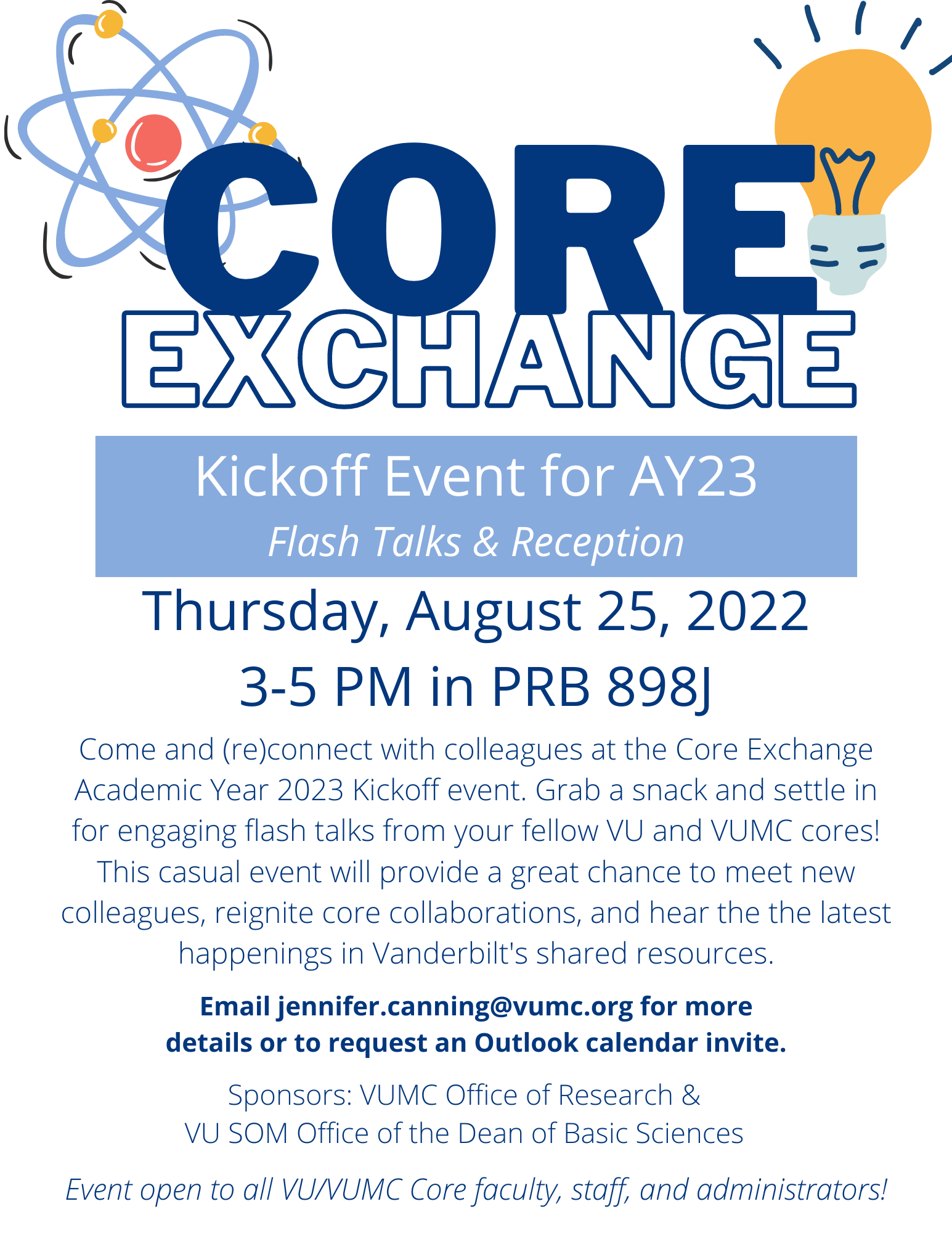 August 25, 2022 Core Exchange Flyer