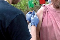 Administering the vaccine