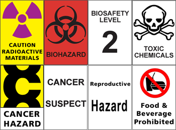 chemical hazard signs