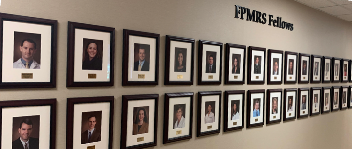 Wall of past FPMRS fellows